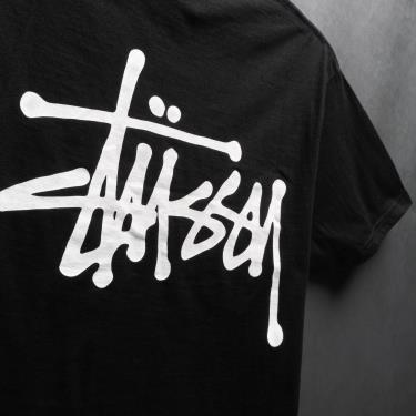 Áo Thun Stussy Black /White LOGO 2021** [1904564W]