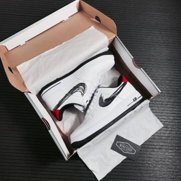 Hàng Chính Hãng Nike Air Force 1 Low Brushstroke White Black 2021** Hàng Chính Hãng Nike Air Force 1 Low Brushstroke White Black 2021**