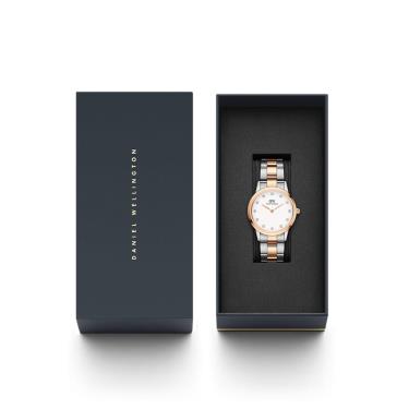 Đồng Hồ DW Iconic Link Lumine Rose Gold / Silver White Watch ** [DW00100359]