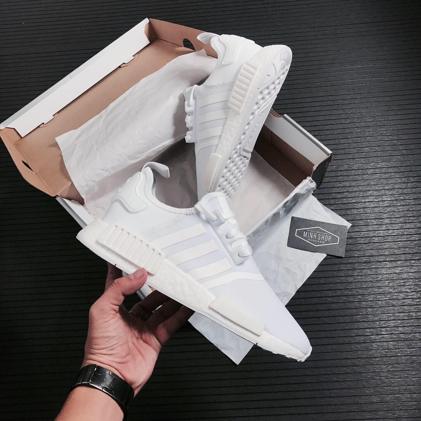 Minhshop.vn - GiÃ y Adidas NMD R1 'Triple White' ** [FY9384]