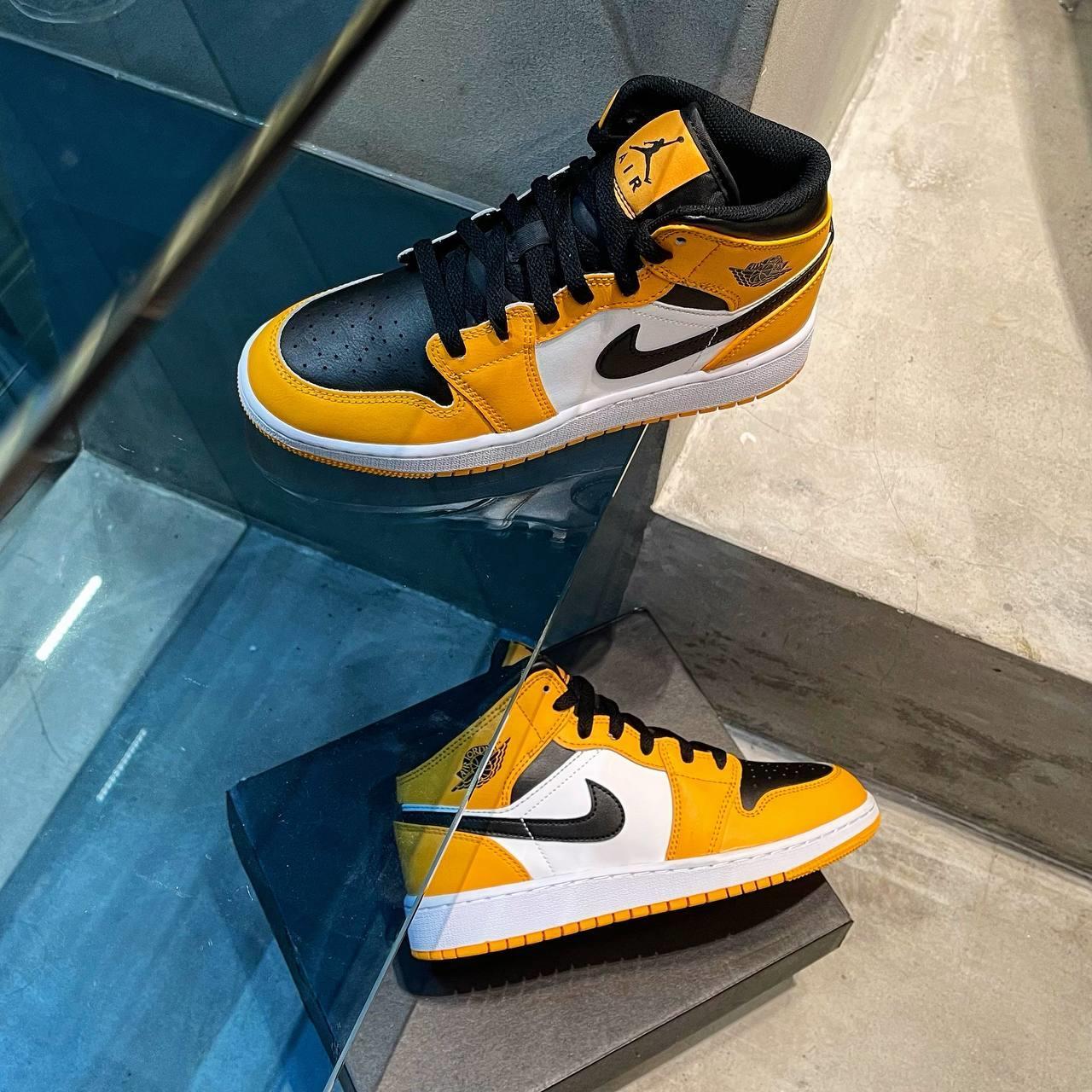 Minhshop.vn - Giày Nike Air Jordan 1 Mid Taxi (GS) [554725 701]