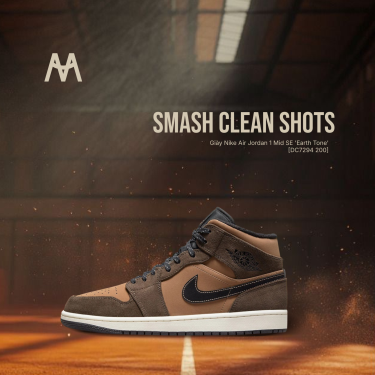 Giày Nike Air Jordan 1 Mid SE 'Earth Tone' [DC7294 200] - Image 1