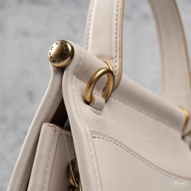 Túi Coach Tabby Top Handle In Colorblock White **