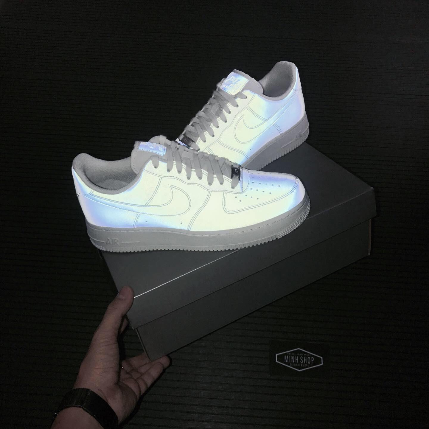 Minhshop.vn - GiÃ y Nike Air Force 1 Low '07' Reflective [DC2062 100] (PHáº¢N QUANG)