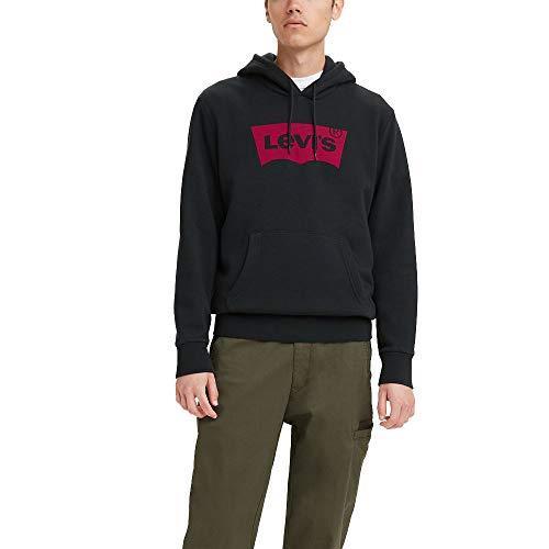  - Hoodie Levi's® Long-Sleeve Batwing Graphic Fleece Black [  387970003 ]