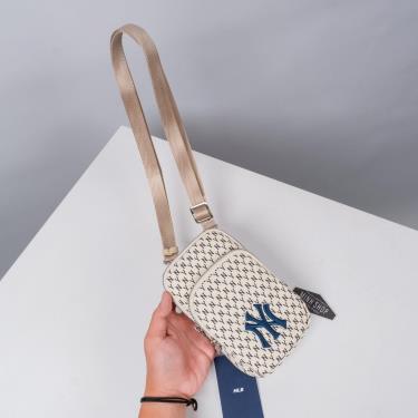 Túi MLB Monogram Mini Cross Bag New York Yankees  White  [32BGDK111 50I] [ O ]
