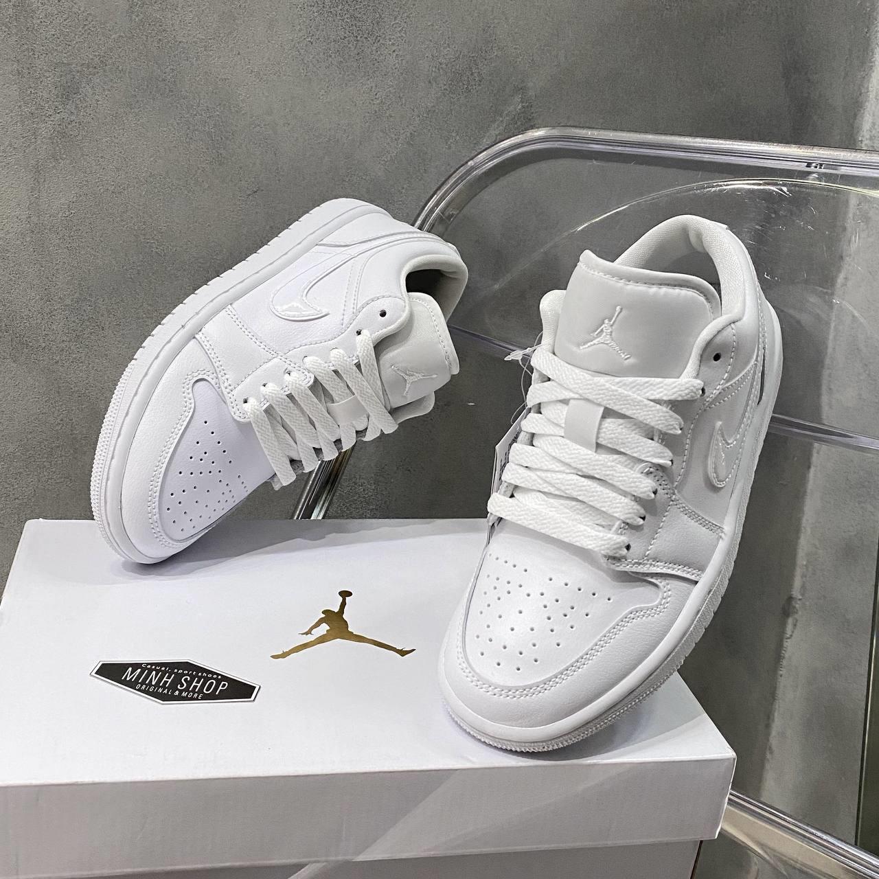 Minhshop.vn - Giày Nike Air Jordan 1 Low Triple White [DV0990-111]