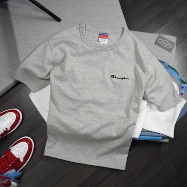🔥Premium Quality🔥 Áo Thun Champion Heritage Embroidered Script Logo Oxford Grey premium-quality-ao-thun-champion-heritage-embroidered-script-logo-oxford-grey
