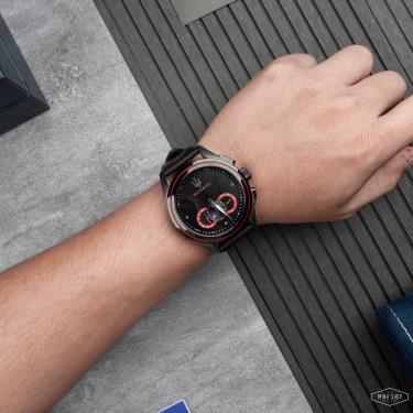 📌 elegant 📌 Hàng Chính Hãng Maserati Traguardo Chronograph Black/Red Dial Watch 2021** [R8871612023]