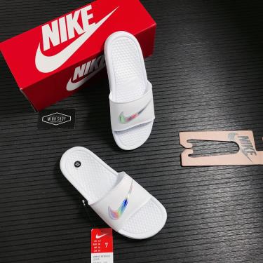 Hàng Chính Hãng Dép Nike Benassi JDI White/Hologram 2021**