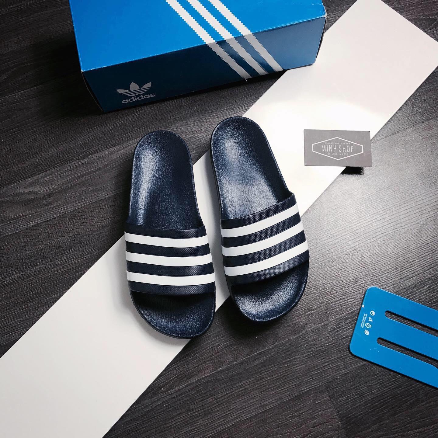 Minhshop.vn - Dép Adidas Adilette Aqua Slides All Navy/White[F35542]