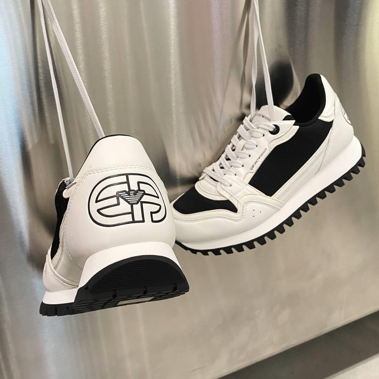  - Giày TRAINERS EMPORIO ARMANI OFF WHITE [X4X557 XM998]