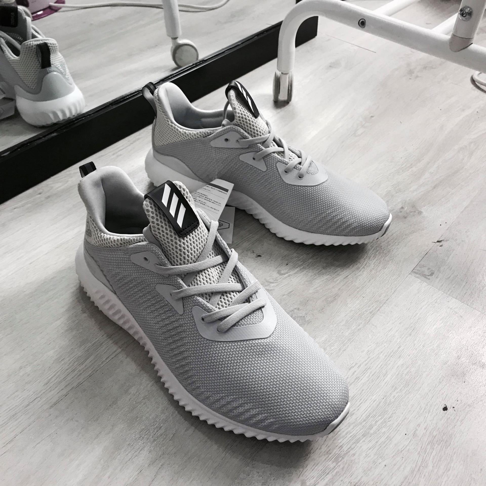 Grey adidas bounce Clearance