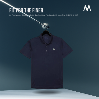 Áo Polo Lacoste Sport Breathable Run-Resistant Polo Regular Fit Navy Blue [DH3201 51 166] - Image 1