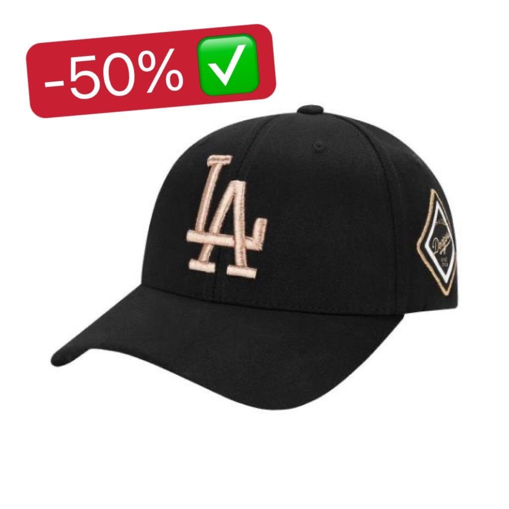 MLB Unisex Diamond Structured Ball Cap LA Dodgers Black