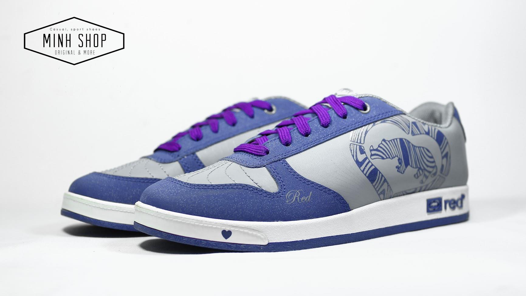  - Hàng Chính Hãng Ecko Shoes USA Sneaker Light grey navy /  purple