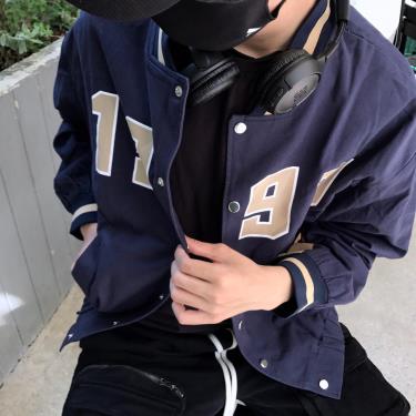 Hàng Chính Hãng Áo Khoác Bomber Jacket FPFL 1990 Navy Begie 2021** JKS4008 hang-chinh-hang-ao-khoac-bomber-jacket-fpfl-1990-navy-begie-2021-jks4008