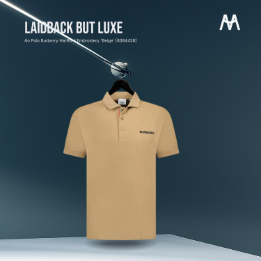Áo Polo Burberry Hartford Embroidery 'Beige' [8084438] - Image 1