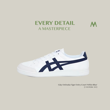 Giày Onitsuka Tiger Entry Court 'White Blue' [1183A506 101]