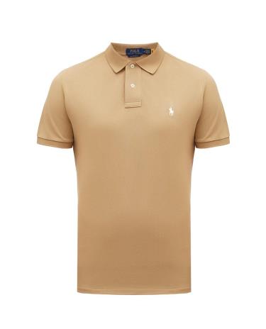 Áo Polo Ralph Lauren Custom Slim Fit Mesh ''Begie'' [710680784332] - Image 1