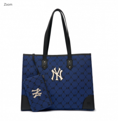 Túi MLB Monogram Diamond Jacquard TOTE Bag New York Yankees 'Blue