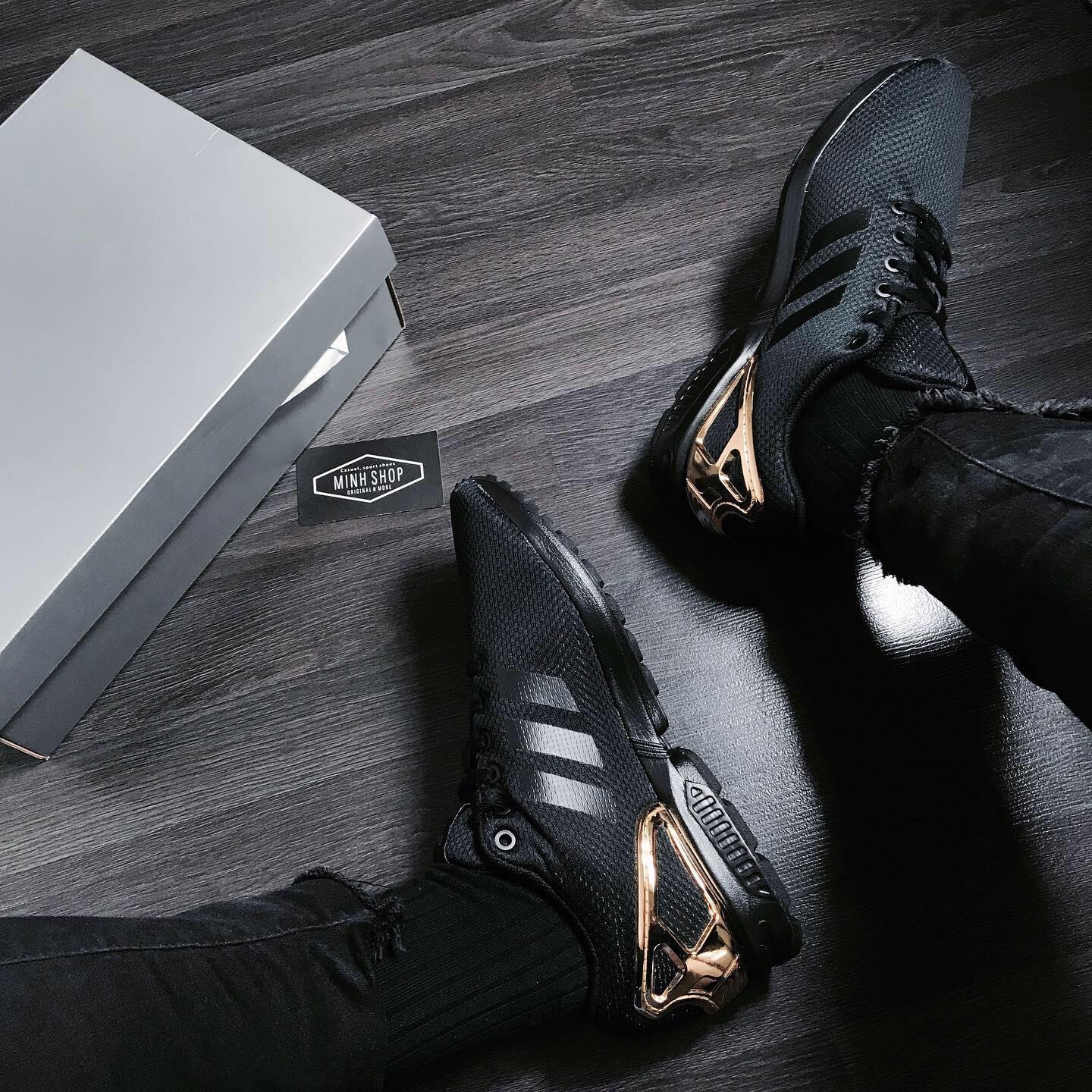 Minhshop.vn 50 24G H ng Ch nh H ng Adidas ZX Flux Black Gold