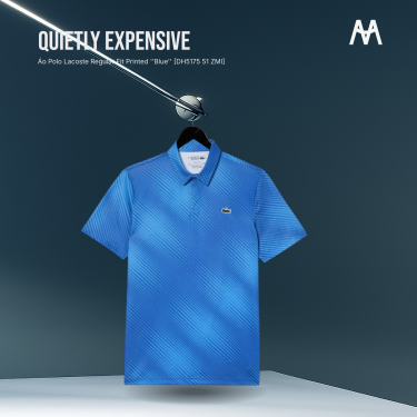 Áo Polo Lacoste Regular Fit Printed ''Blue'' [DH5175 51 ZMI] - Image 1