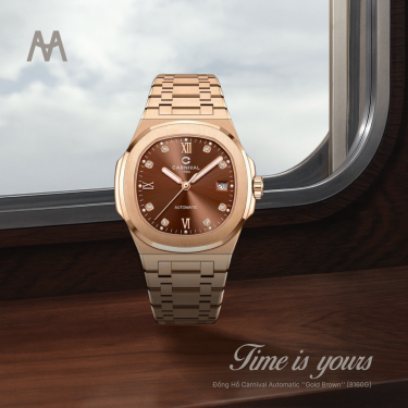 Đồng Hồ Carnival Automatic ''Gold Brown'' [8160G] - Image 1