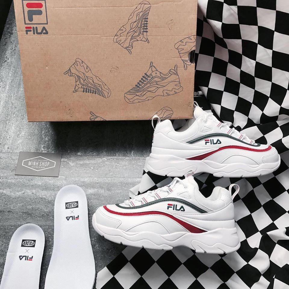 Fila ray 2024 white green red