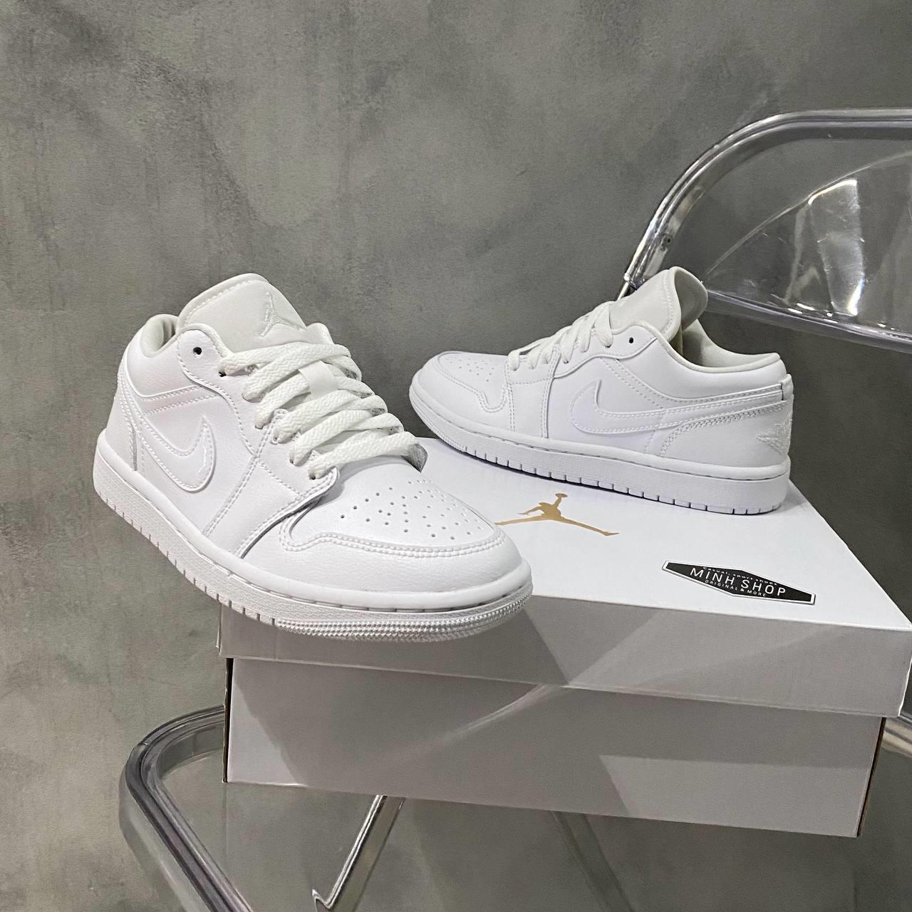 Minhshop.vn - Giày Nike Air Jordan 1 Low Triple White [DV0990-111]