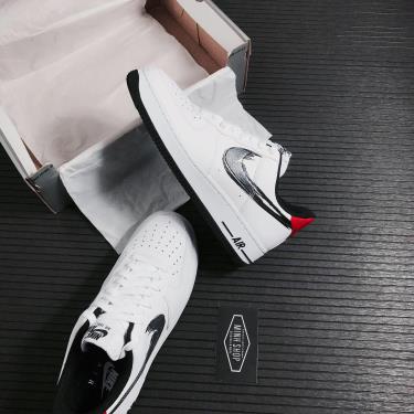 Hàng Chính Hãng Nike Air Force 1 Low Brushstroke White Black 2021** Hàng Chính Hãng Nike Air Force 1 Low Brushstroke White Black 2021**
