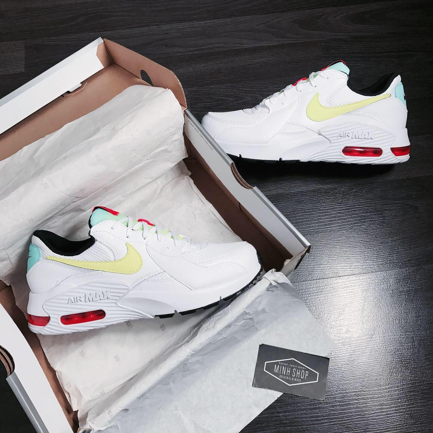 Minhshop.vn - HÃ ng ChÃ­nh HÃ£ng Nike Air Max Excee 'White Volt' 2021** CW5606 100