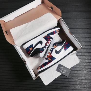 ⚡ Highest Rated ⚡ Giày Nike Jordan 1 Low Nothing But Net GS [O] ** [CZ8657 100]