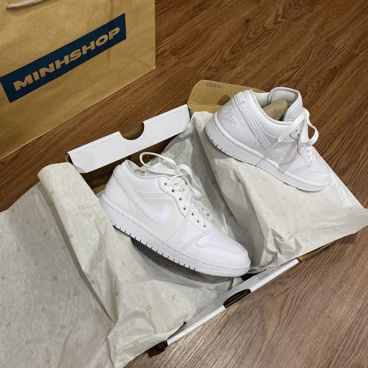 Minhshop.vn - Giày Nike Air Jordan 1 Low Triple White [DV0990-111]