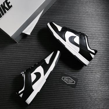 Giày Nike Dunk Low White Black ** [DD1391 100]  [O]