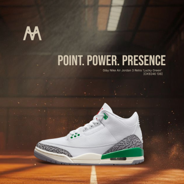 Giày Nike Air Jordan 3 Retro ‘Lucky Green’ [CK9246 136] - Image 1