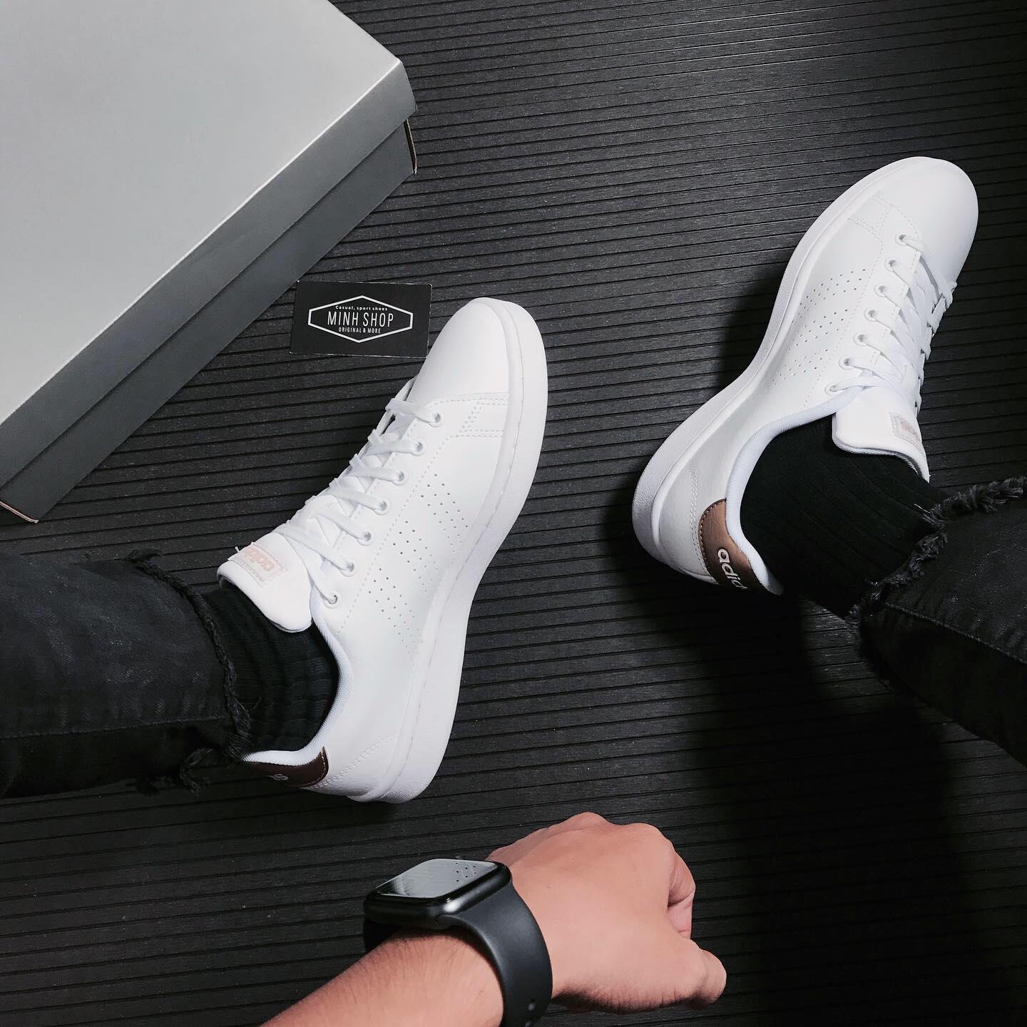 Minhshop.vn - GiÃ y Adidas Advantage White/Gold Metallic [F36223]