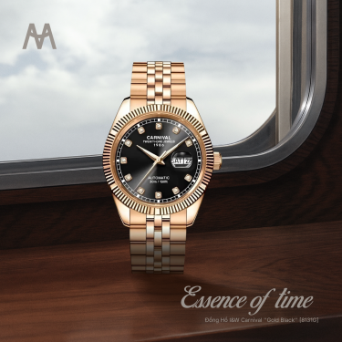 Đồng Hồ I&W Carnival ''Gold Black'' [8131G] - Image 1