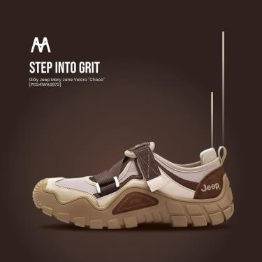 Giày Jeep Mary Jane Velcro ''Choco'' [PD241WAS873]