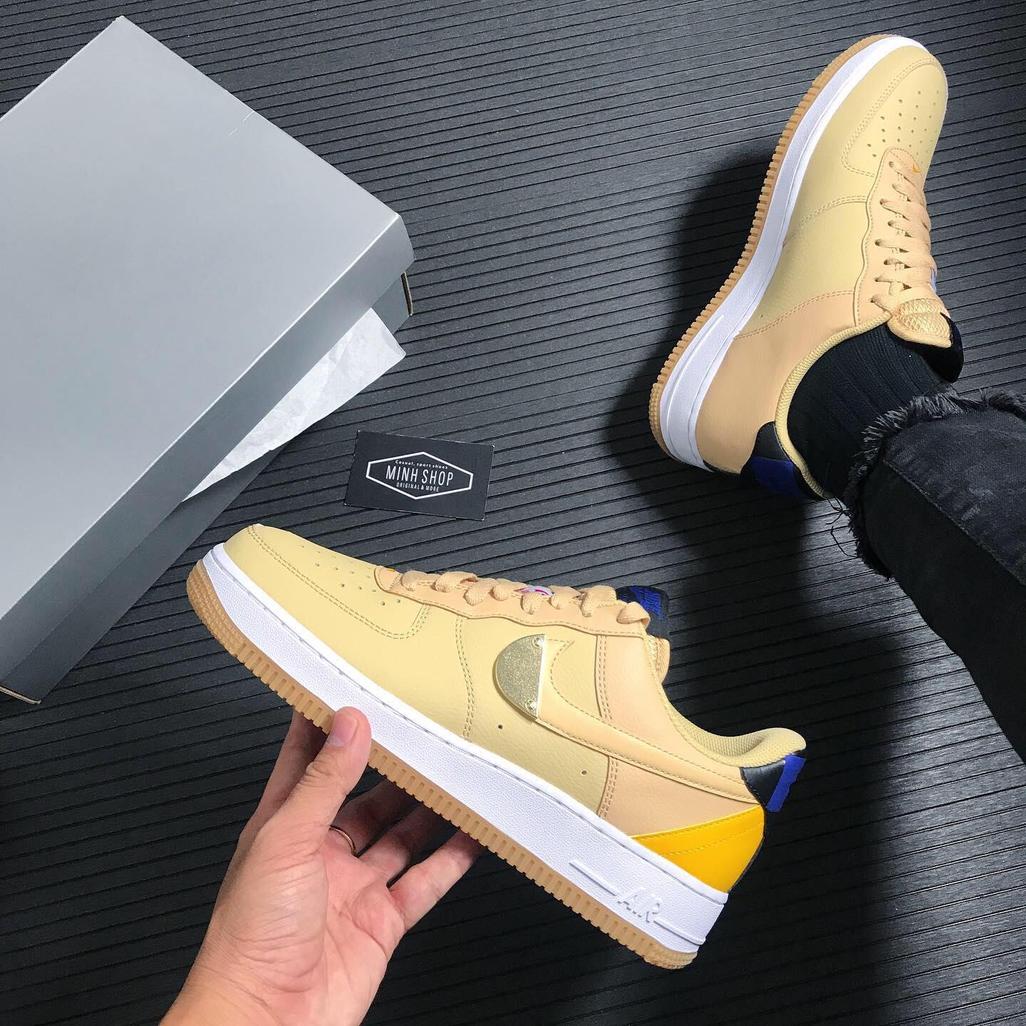 Nike Air Force 1 Low NBA Sesame University Gold