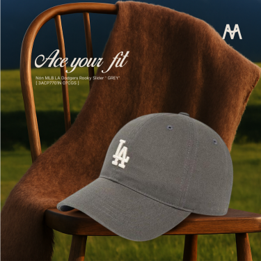 Nón MLB LA Dodgers Rooky Slider ' GREY' [ 3ACP7701N 07CGS ]