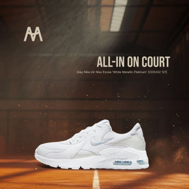 Giày Nike Air Max Excee ‘White Metallic Platinum’ [CD5432 121] - Image 1