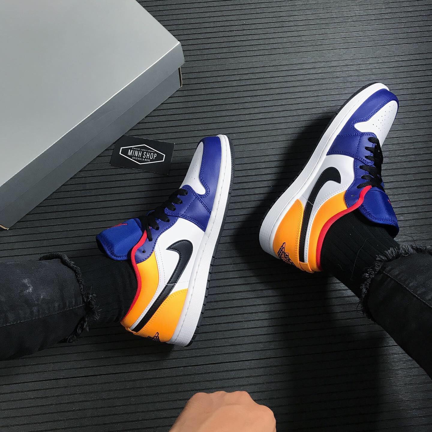 Minhshop.vn - Hàng Chính Hãng Nike Air Jordan 1 Low White Navy