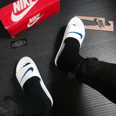 Dép Nike Kawa Shower White/Blue 2021**