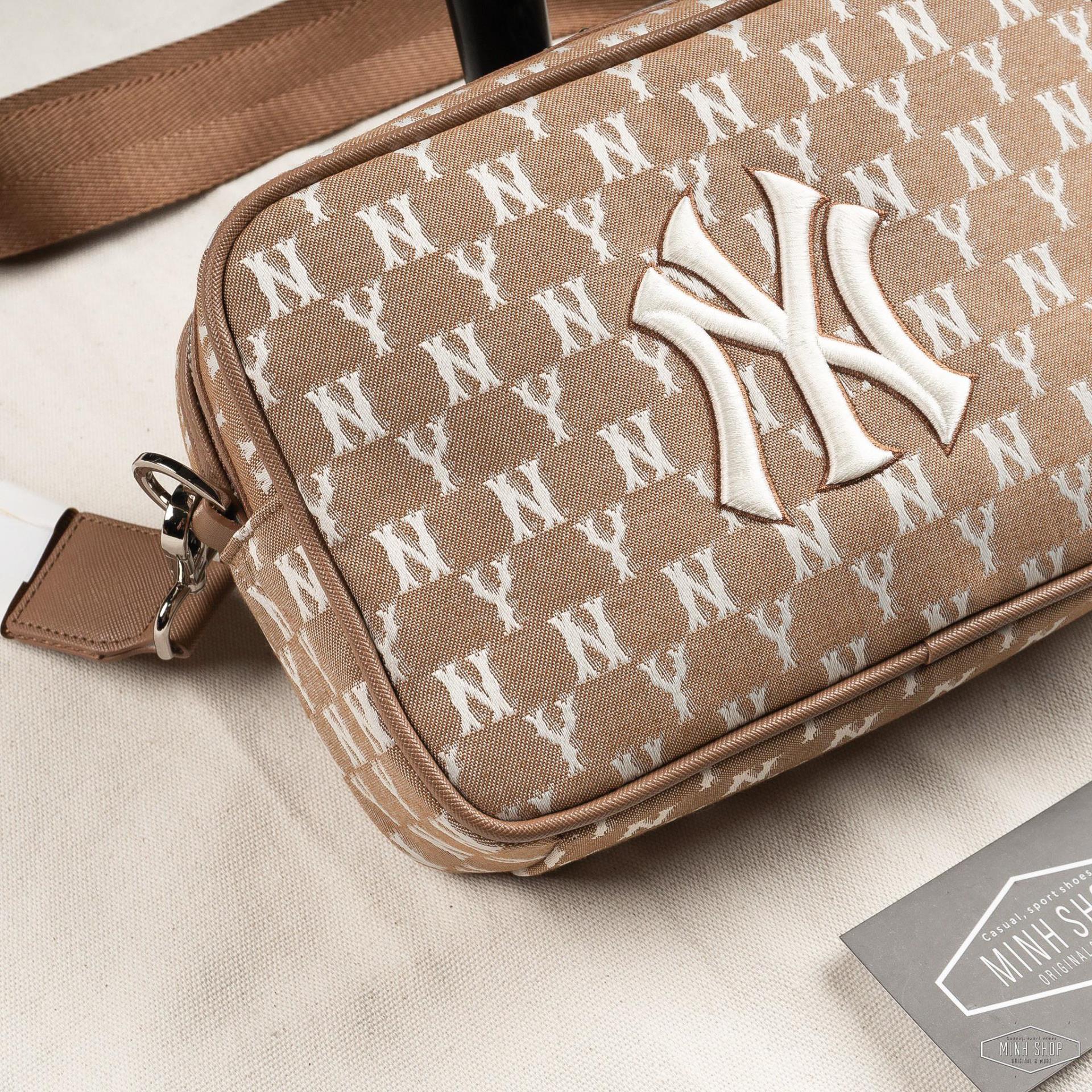 mlb jacquard monogram cross bag