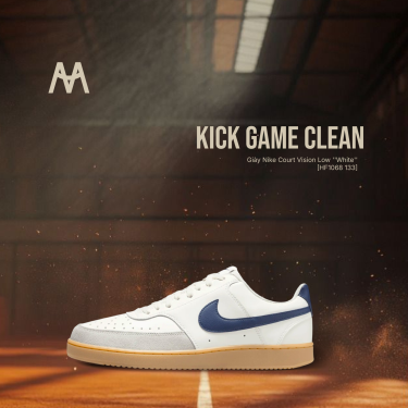 Giày Nike Court Vision Low ''White'' [HF1068 133] - Image 1