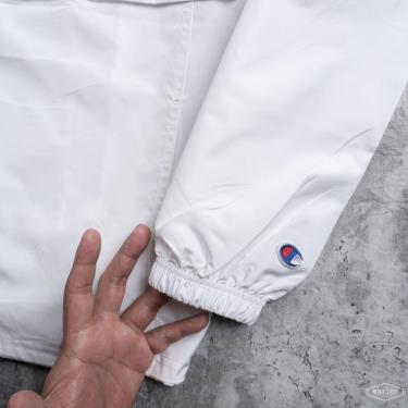 Giảm70 ONLY L SIZE  Áo Khoác Champion Packable Jacket White  Logo ** fit 85kg