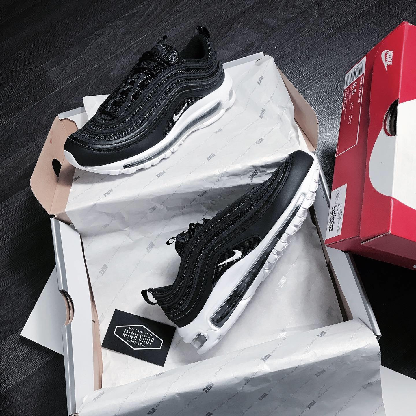 Nike air max 97 hot sale black white nocturnal animal