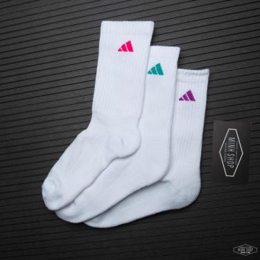 Hàng Chính Hãng Vớ Adidas White/Mutil color V2 2021** (Pack 3 đôi NGẪU NHIÊN ) hang-chinh-hang-vo-adidas-white-mutil-color-v2-2021-pack-3-doi-ngau-nhien