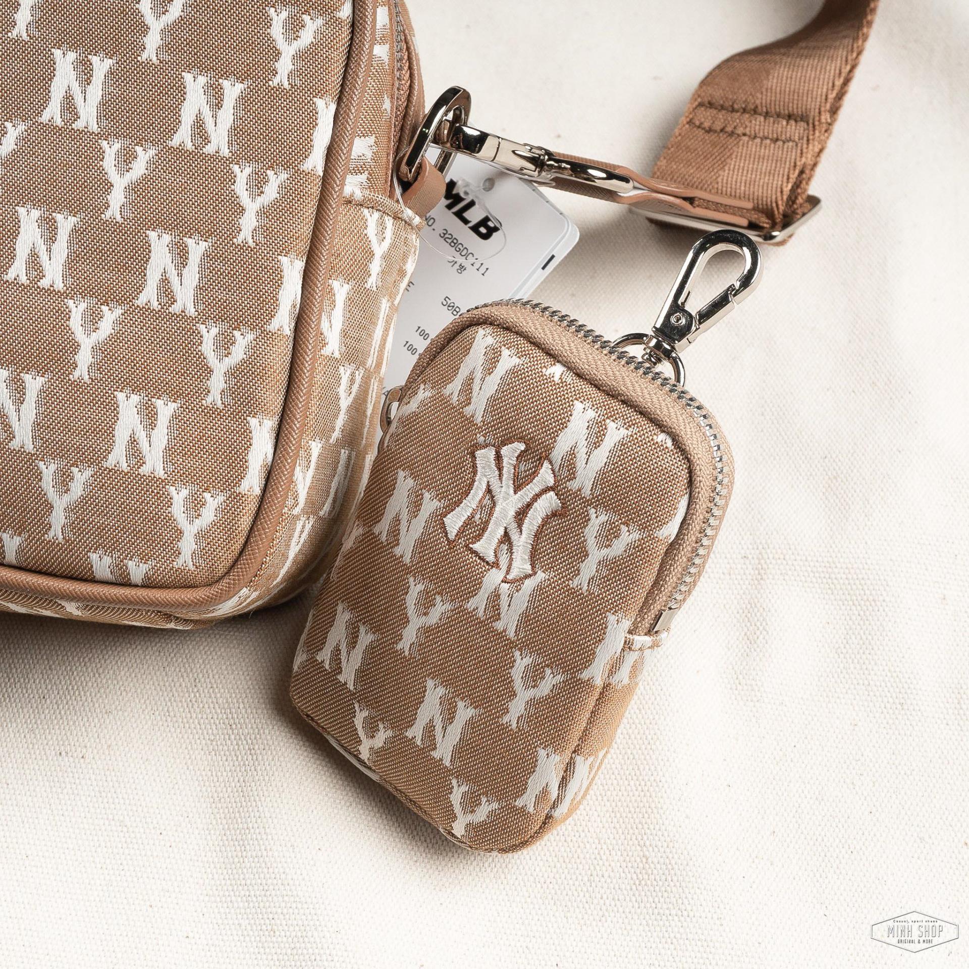 mlb jacquard monogram cross bag